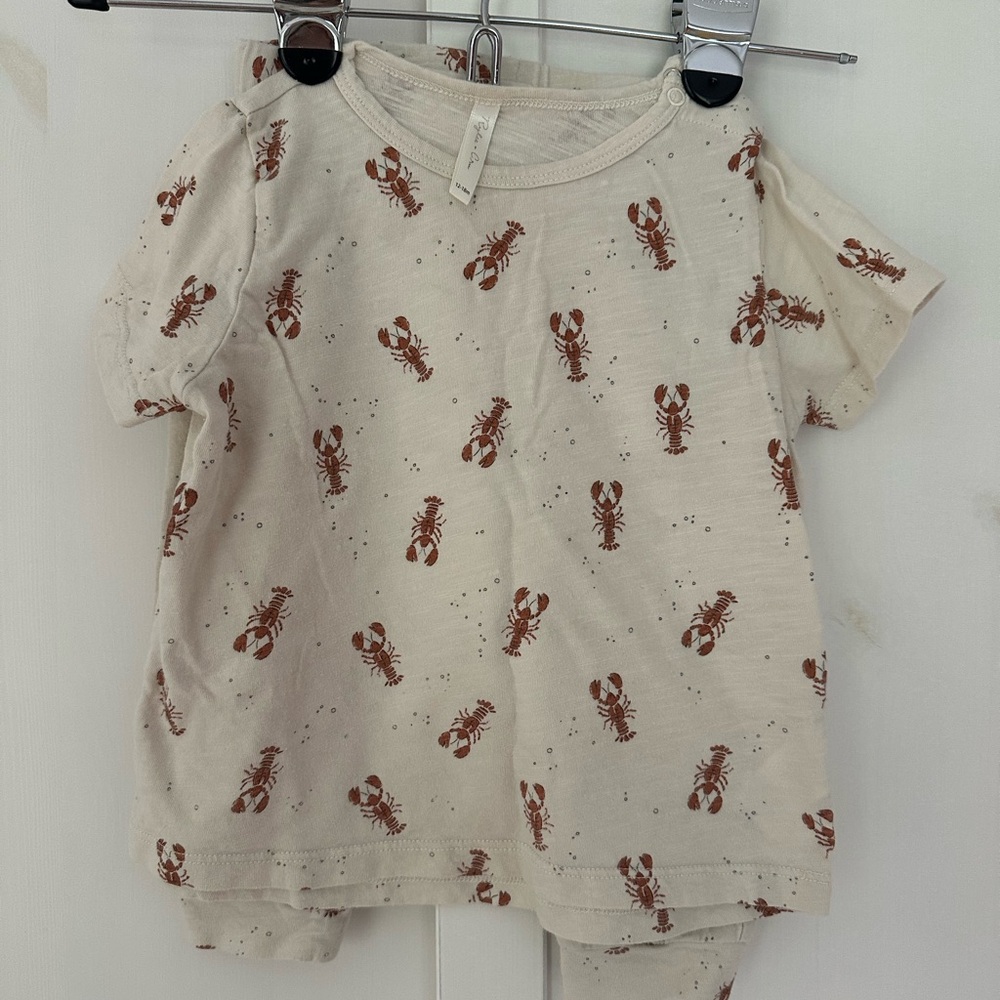 Rylee + Cru Lobster Short Sleeve Tee and Slouchy Pant Set